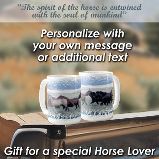 Mug Cheval Herd Cheval Sauvage Cheval Esprit