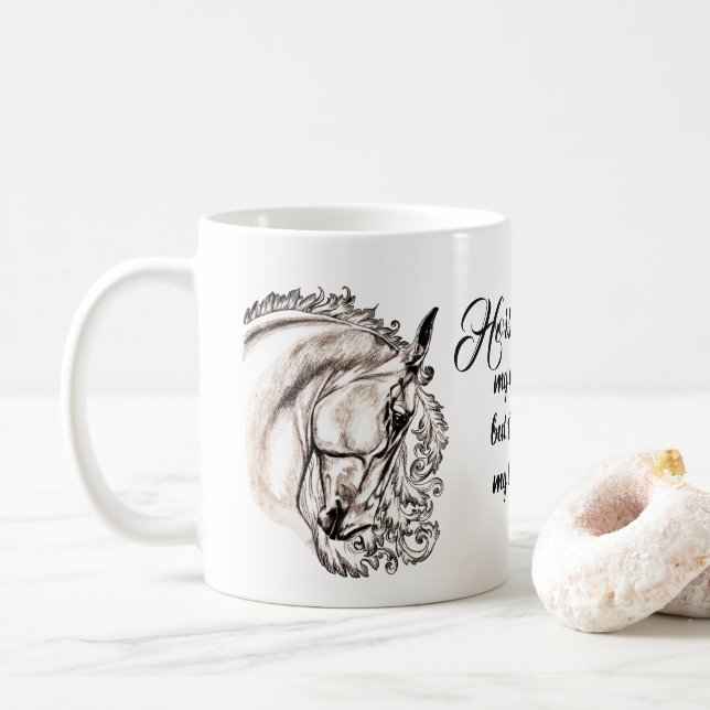 Mug cheval inspiré (Avec donut)