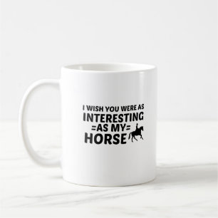 MUG CHEVAL INTÉRESSANT