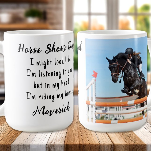Mug Cheval Lover Equestrition Cadeau Funny Photo perso (Créateur téléchargé)