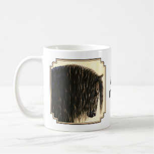 Mug Cheval noir Friésien