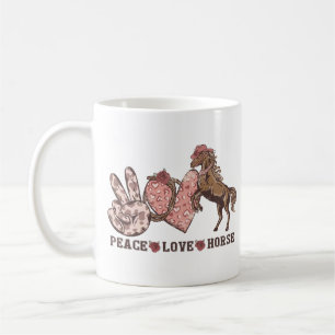 Mug Cheval Peace Love