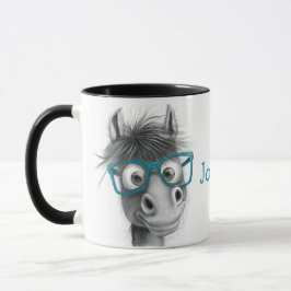 Mug Cheval personnalisé avec poignée noire