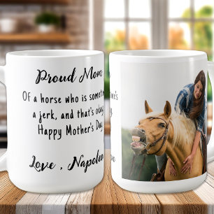 Mug Cheval photo personnalisé équestre