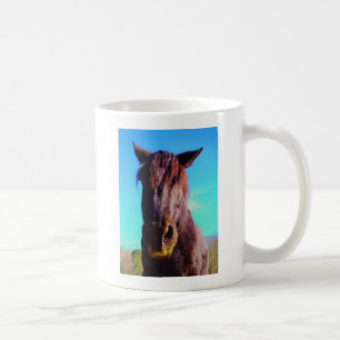 Mug Cheval pourpre avec Bouche verte