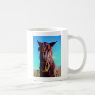 Mug Cheval pourpre avec Bouche verte