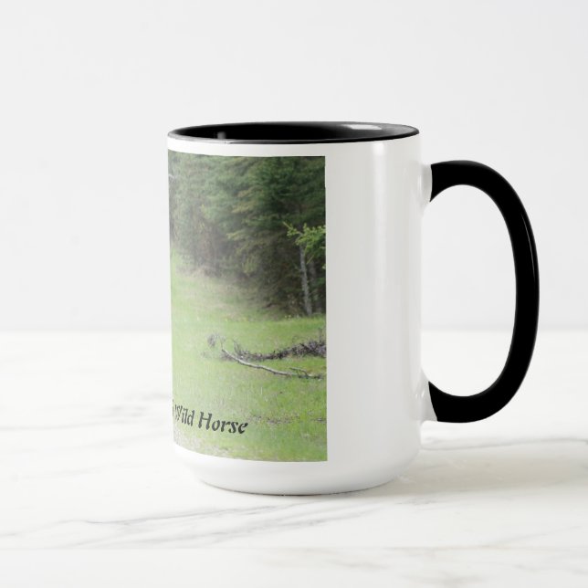 Mug Cheval sauvage d'Alberta "de beauté noire" (Droite)