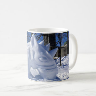 Mug Cheval Snow Sculpture, Québec, Canada