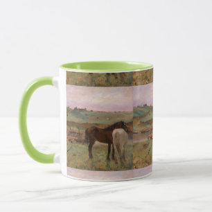 Mug Cheval Vintage Edgar Degas dans un pré