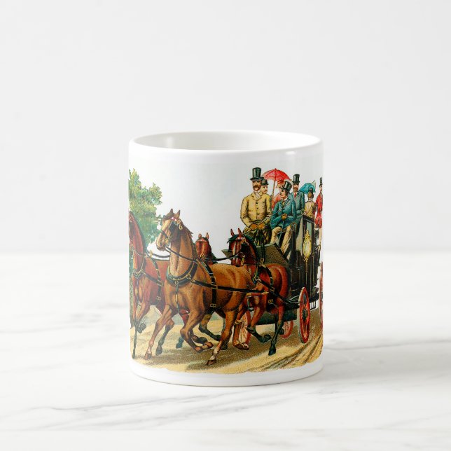Mug Cheval Vintage et chariot (Centre)