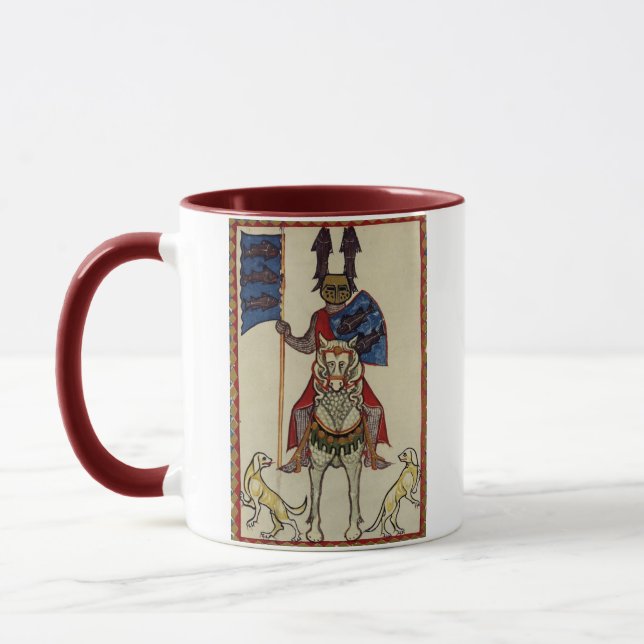 Mug Chevalier médiéval faisant face en avant (Gauche)