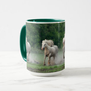 Mug Chevaux de Camargue courant dans l'eau