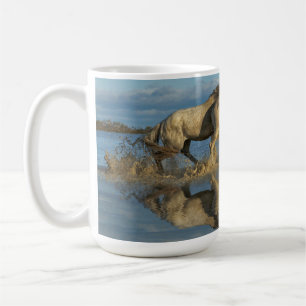 Mug Chevaux de Camargue et reflet, sud de la France