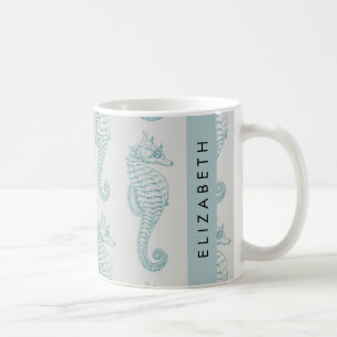Mug Chevaux de mer tropicaux, Motif hippocampe, Votre 
