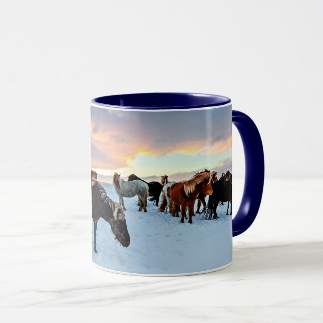 Mug Chevaux islandais (Devant droit)