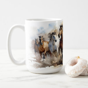 Mug Chevaux Mustang Sauvage Ouest équestre
