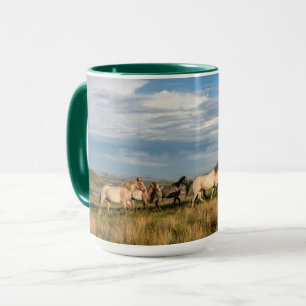 Mug Chevaux sauvages dans le parc national Theodore Ro