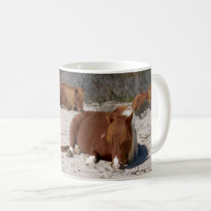 Mug Chevaux Sauvages Faisant la Sieste au Parc Nationa