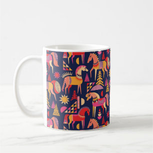 Mug Chevaux Scandinaves : Décoration Décorative Sans C