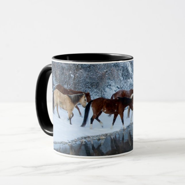 Mug Chevaux traversant le ruisseau (Devant gauche)