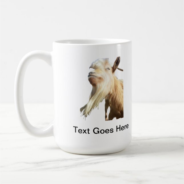Mug Chèvre Blonde Long Beard Cheveux Goofy Poignée Dro (Gauche)