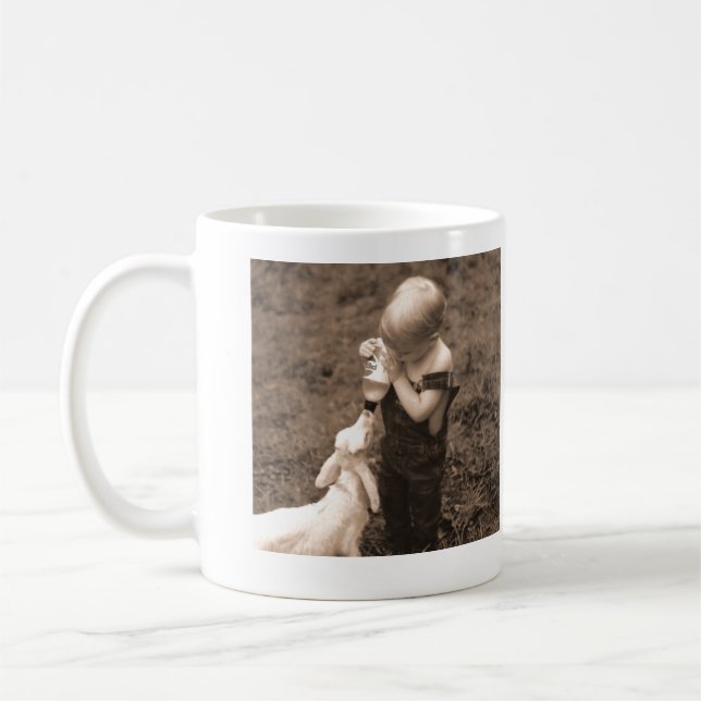 Mug Chèvre d'alimentation des enfants (Gauche)