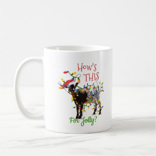 Mug Chèvre de Noël amusante Comment est-ce pour Jolly
