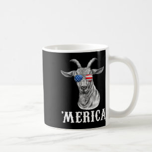 Mug Chèvre drapeau américain du 4 juillet Usa Merica 