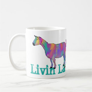 Mug Chèvre Drôle de slogan Vivre La Vida Chèvrefunky A