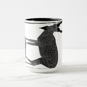Mug Chèvre effrayante quand vous buvez du café ! Abstr