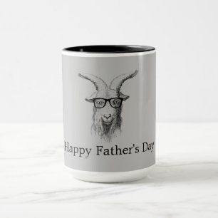 Mug Chèvre Hipster avec lunettes