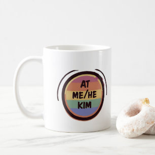 Mug Chez MOI/HE KIM Pronoun Rainbow Circle LGBTQ+ Prid