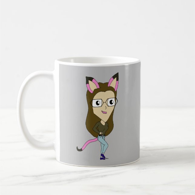 Mug chibi catgirl (Gauche)