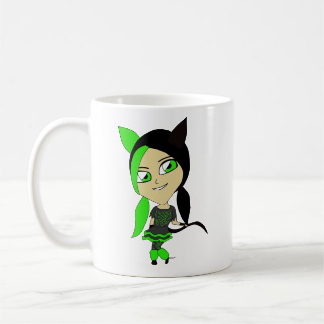 Mug chibi catgirl (Gauche)