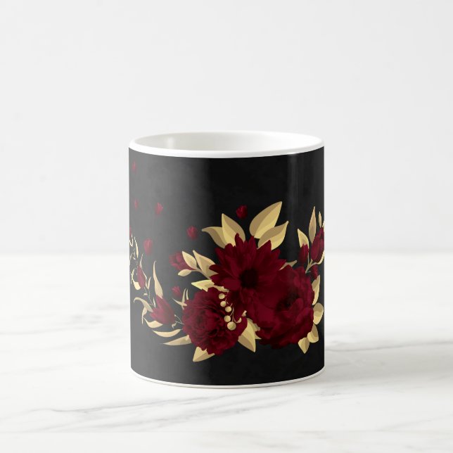 Mug Chic bordeaux et or noir (Centre)