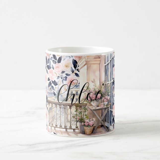 Mug Chic French Blue Pink Paris  (Centre)