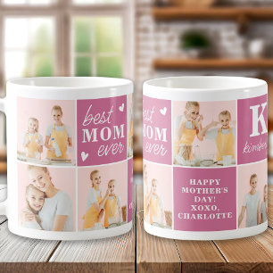 Mug Chic Meilleur MOM Jamais Personnalisé Rose 7 Photo