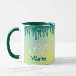 Mug Chic Pastel Green Mint Parties scintillant Drives