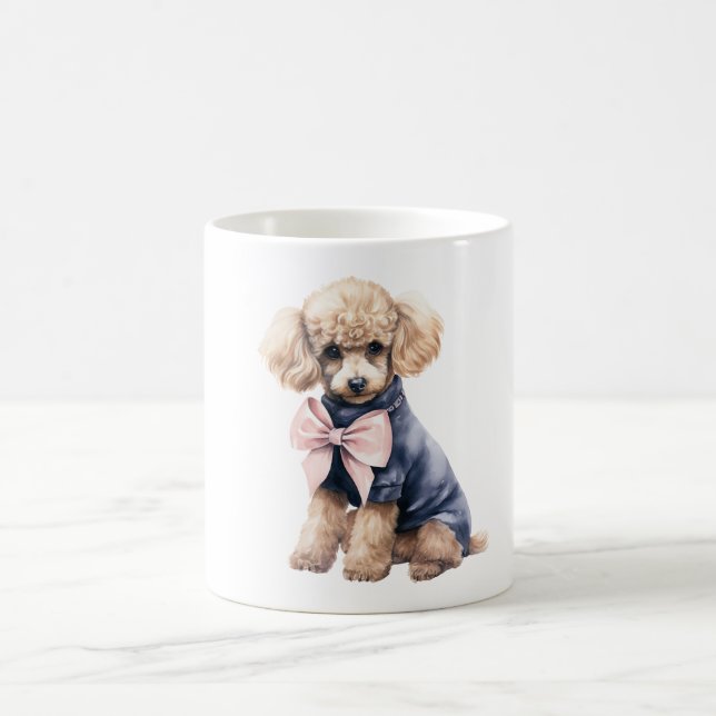 Mug Chic Poodle en rose et bleu (Centre)
