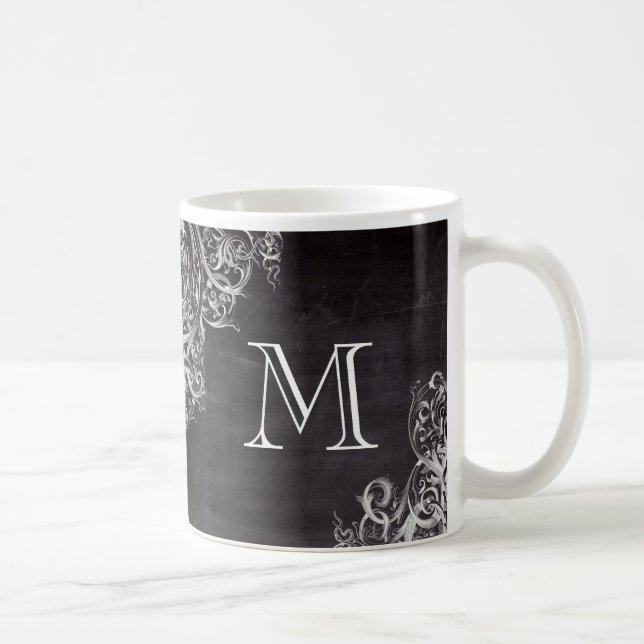 Mug chic poule chic chic chalkboard monogramme (Droite)