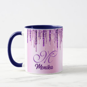 Mug Chic rose violet Unicorne Parties scintillant Driv
