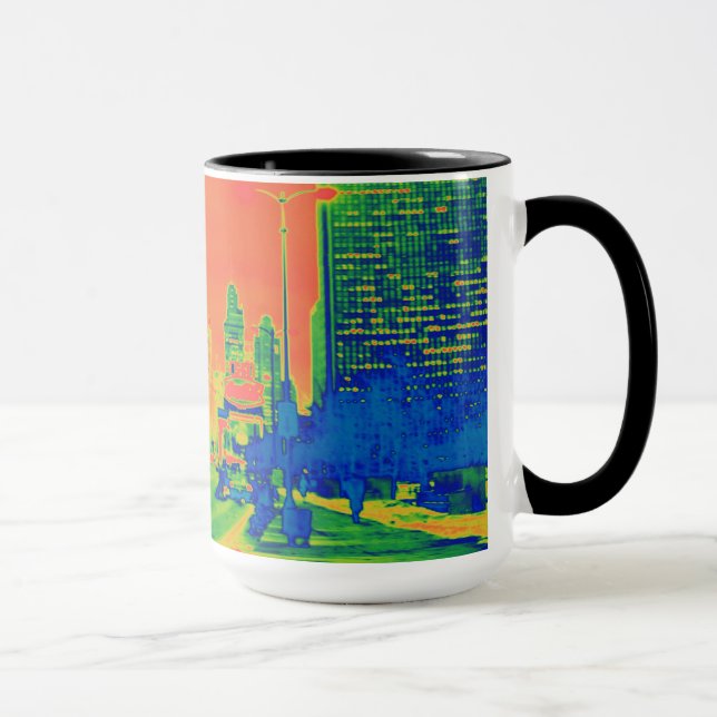 Mug Chicago Michigan Avenue @ Nuit 6 mars 1967 Neon (Droite)
