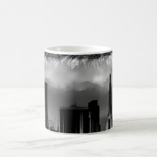 Mug Chicago Nature Scene Buildings Towers Art Sketch