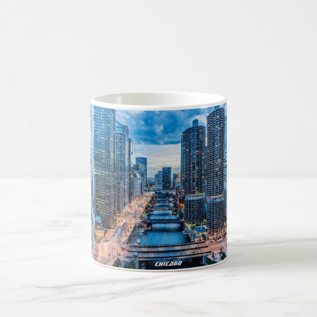 Mug Chicago Skyline River City (Centre)