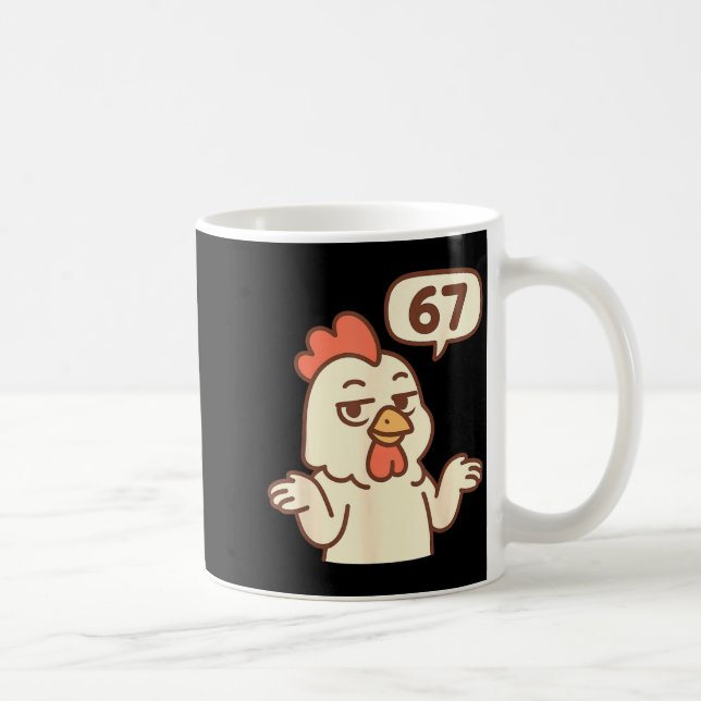 Mug Chicken 67 Meme Six Seven Funny Gen Alpha  (Droite)
