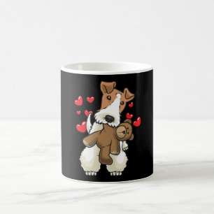 Mug Chien À poils durs Fox Terrier avec animal farci