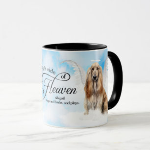 Mug Chien Afghan Hound au Ciel Mémorial Personnalisé