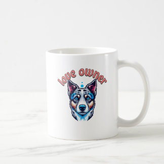 Mug chien avec propriétaire d'amour