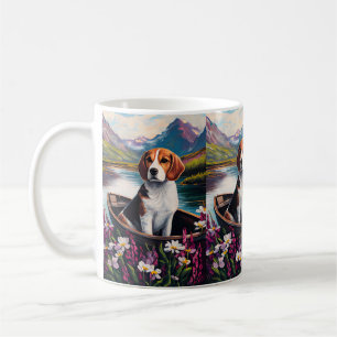 Mug Chien beagle sur une pagaie : une aventure Pittore
