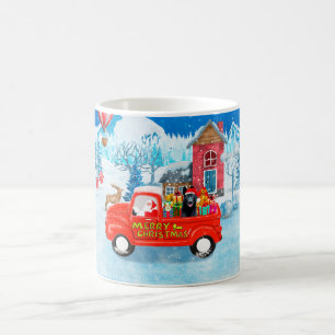 Mug Chien berger allemand Livraison de Noël Camion Nei
